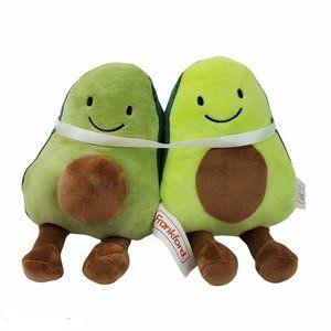 Avocado Couple Plush Pair Pit Fruit Green 9" Stuffed Toy by Frankford Candy